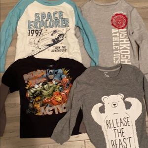 Bundle of boys long sleeve tshirts